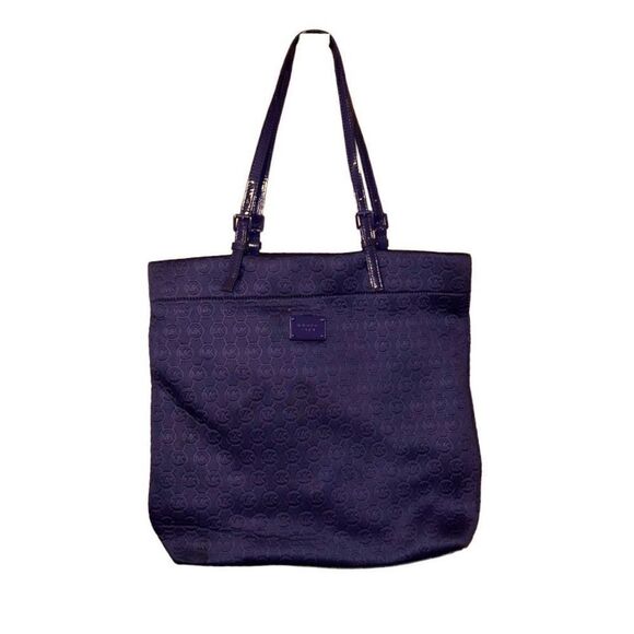 Michael Kors Signature Neoprene large purple tote - Picture 1 of 7
